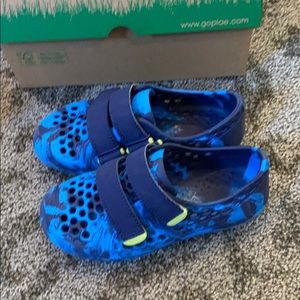 Blue toddler water shoes